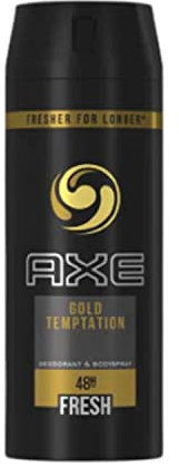 AXE GOLD TEMPTATION DESODORANTE 150ML VAPORIZADOR - el embalaje puede variar