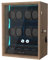 XTELARY Uhrenbeweger für 8 Automatikuhren, Abschließbarer Automatikbeweger mit Extra 6 Uhrenfächern, 4 Rotationsmodi, Leiser Mabuchi Motor und Blaue Hintergrundbeleuchtung,Wood Color