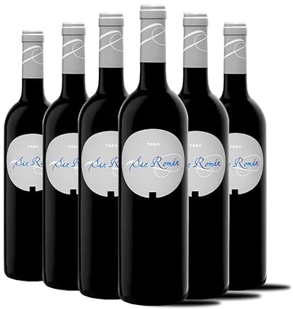 San Román 2019 - Vino Tinto 100% Tinta de Toro Reférencia más Aclamada - Ideal Combinar con Carnes - Vino Gourmet - Pack 6 Botellas 750ml