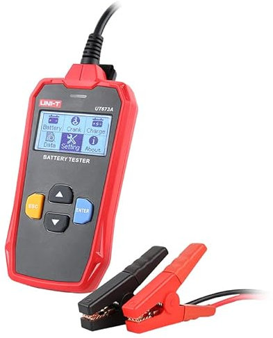 UNI-T Uni-trend Battery Tester UT673A UT675A UT677A Car Battery Tester Charger Analyzer 12V 24V Voltage Battery Test Car Battery Tester Charging Scanner Tool(UT673A)