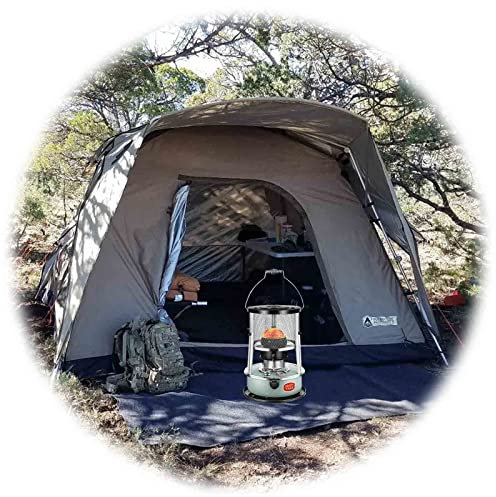 Chauffage à mèche pour intérieur et extérieur, réchaud de camping mobile à convection au kérosène, brûleur en verre d'urgence 4,5 L pour terrasse, chasse, tente de randonnée, réchauffement des al