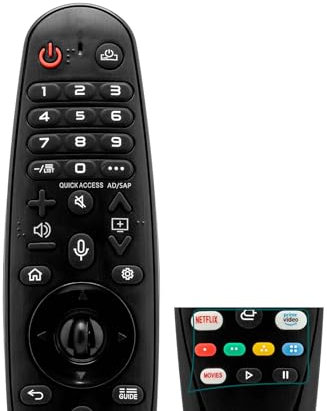 Universal Magic Remote for LG Smart TV Remote Control Replacement with Pointer Function, Compatible with MR20GA MR19BA MR18BA