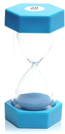 Sanduhren, Kinderuhr, dekorative Sanduhr, Timer können in Klassenzimmern, Küchen, Wohnungen, Büros und auch als dekorative Timeruhr, 30 Minuten, Blau
