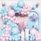 147Pcs Blue Pink Balloon Arch Kit, Pastel Blue Pink Gender Reveal Party Balloons Garland Kit for Birthday Bridal Baby Shower Congratulations Wedding Anniversary Party Decorations Supplies