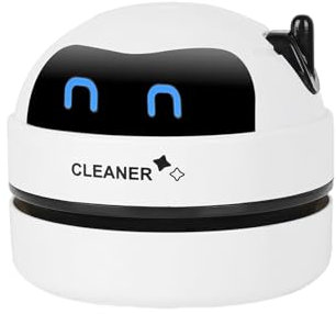 Funmo Mini Table Vacuum Cleaner, Portable USB Rechargeable Table Vacuum Cleaner for Cleaning Crumbs, High Suction Power Dust Cleaner, Mini Table Vacuum Cleaner for Desktop, Office, Car, School