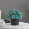 NAWEIDA Artificial Flowers with Small Ceramic Vases Artificial Flowers and Plants,Used for Home Office Wedding Decoration, Table Decoration