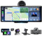 Adelagnes Wireless Carplay Bildschirm für Auto,10,26 Zoll Carplay Display & Android Auto Auto Touchscreen,mit Dash Cam,Rückfahrkamera,Bluetooth,Siri,Bluetooth,FM,AUX,Mirror-Linkfür alle Fahrzeuge
