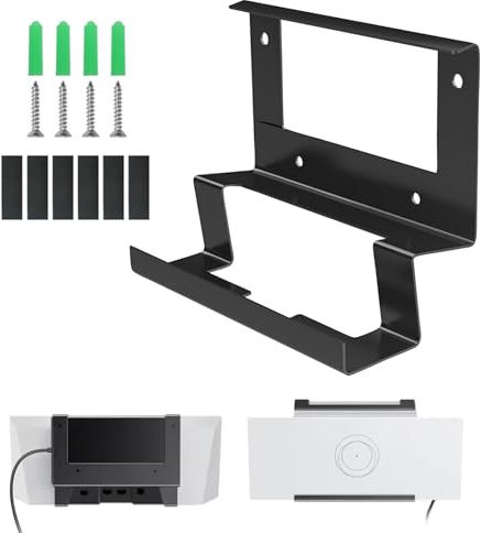 Starlink Gen 3 Mount, 2 in 1 Gen 3 Starlink Mount, Starlink Internet Kit Satellite ABS Router Wall Mount for Starlink V3 Standard Dishy, Stainless Steel Starlink Gen 3 Router Mount for Starlink Gen 3