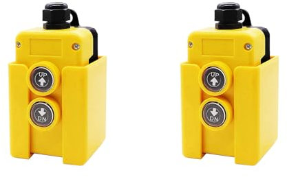 Reykentu 2 x Kippschalter für Anhänger, Fernbedienung, 12 V, DC, Kontrollschalter nach oben nach unten, hydraulische Pumpe, elektrischer Aktionsheber, Entladungs-