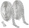 2 Rolls Glitter Tape Self Adhesive Rhinestone Ribbon 6 Yards Diamond Bling Tape, Silver Glitter Belt for DIY Crafts, Car, Phone, Home, Party Decoration