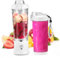 POPETPOP Portátil con Batería Recargable Exprimidor Compacto y Ligero Smoothies y Zumos Casa Viaje Moderno y Transparente