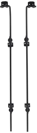 36in Cane Bolt, Heavy Duty Drop Rod Gate Stopper Hardware, Gate Ground Latch for Wooden Fences Metal Gates Doors, Gate Drop Pin for Holding Gate to The Ground, 2 Sets