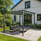 Pergola en Aluminium HWC-N93, pavillon de Jardin Pavillon de Jardin, Structure Stable de 8cm Toit Coulissant UV50+ 3x4m - Vert