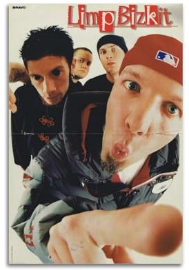 Limp Poster Bizkit auf Leinwand, Wandkunst, Dekoration, Wohnzimmer, modern, Familienschlafzimmer, 20 x 30 cm, ungerahmter Stil