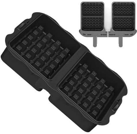 Waffle Pan,2 Cavity Non-Stick Coating For Waffles - Oil-free Bread And Fryer Pan Accessories | Home Kitchen Breakfast Brunch Weekend