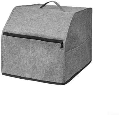 Mehrzweck-Overlock-Nähmaschinen-Überzug mit Schutzfunktionen und Taschen, Grau