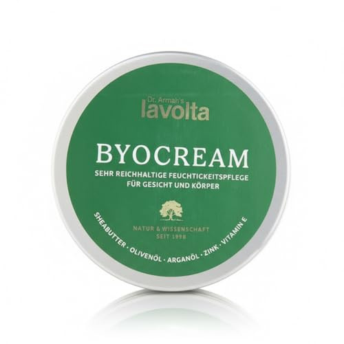 Dr. Armah – Lavolta Shéa Byocream – Reichhaltige Feuchtigkeitscreme mit Sheabutter, Oliven-, Argan- & Nachtkerzenöl – beruhigende Pflege für Gesicht, Hände & Körper – ohne Duftstoffe – 125 ml