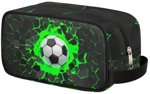 Trousse de toilette de voyage pour garçons et enfants, trousse de rasage suspendue imperméable pour homme, sac de rasage de grande capacité pour la salle de bain, le sport, la douche, Ballon de