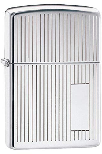 Zippo 1410001 Feuerzeug 350 with Panel Chrome High Polished 1 x 3,5 x 5,5 cm