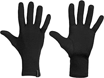 Icebreaker Unisex Merino Wolle Oasis Innenhandschuhe - 200 Leichtes Material - Schwarz, S
