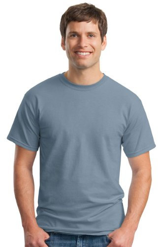 Gildan Mens Ultra Cotton Short Sleeve T-Shirt (XL) (Stone Blue)