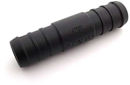 2x 16mm 5/8 Straight In-Line Hose Tube Pipe Connector Joiner Air Fuel Water - FREE FIRST CLASS UK POSTAGE!