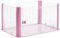 Iris Ohyama, Parc pour Chien Intérieur, Extérieur avec Porte Verrouillable, H60cm, Rose, sans Toit, Cloture, Enclos, Cage, Chenil, en Grille, pour Chat, Chiot, Lapin, Rongeur, Plastique, CLS-1130
