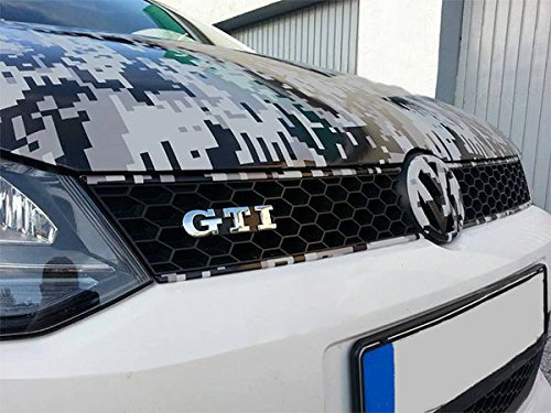 3D Pixel Camouflage Folie GRAUSTUFEN Hochglanz 1,52m Breit Car Wrapping,Tarnfolie 1m x 1,52m