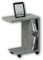 Stella Trading Latino d'appoint Moderne sur roulettes en béton-Table Basse Mobile avec Tablette et étagère pour Votre Salon, Bois d'ingénierie, 50 x 60 x 30 cm