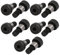 Sourcingmap® 10PCS 40 CR acciaio spalla bullone 10 mm Diametro 10 mm di spalla spalla lunghezza filettatura M8 x 13 MM
