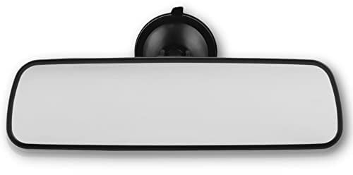 Innenspiegel Rückspiegel,KIMISS 24,8 * 7 cm Auto Universal Innenspiegel Frontscheibe Rückspiegel mit Saugnapfhalterung Beifahrer Rückspiegel (ABS Plastik)