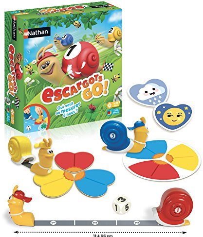 Nathan - Die Schnecken Go! - Gesellschaftsspiel für Kinder ab 4 Jahren mit 2 Spielmodi