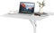 COSTWAY Wall-mounted Drop-leaf Table, Folding Floating Laptop Desk, Space Saving Hanging Table for Study, Bedroom, Bathroom, or Balcony, 80x60CM (White)