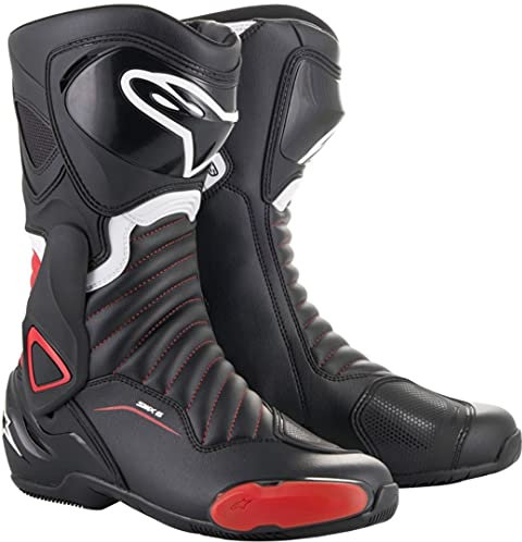 Stivali Moto Alpinestars Smx-6 V2 Black Red, Nero/Rosso, 37