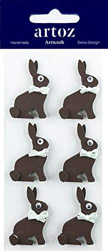 Artoz Artwork 3D Motiv-Sticker 185590-161Osterhase Dunkelbraun