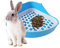 ACAMPTAR Hase Toilette Mülleimer Kleines Tier Ecke Töpfchen Ecke Für Haustier Abfälle Für Kaninchen Hamster - Haustier kleine Ratte WC Töpfchen Trainer Ecke Wurf Bettwäsche Box Pet Pan(Blau)