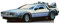 Cardboard People Delorean Pappaufsteller in Lebensgröße – Zurück in die Zukunft (Film 1985)