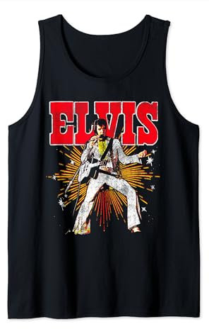 Elvis Presley Official Retro Tank Top