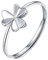 KnBoB Platin 950 Damen Ringe Kleeblatt Eheringe und Verlobungsring Ring Verstellbar