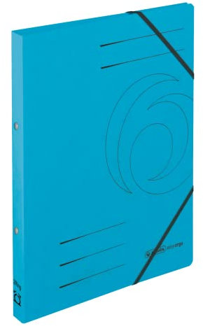 herlitz Ringhefter Quality, A4, 2 Ring-Mechanik, Rückenbreite 25 mm, 5 Stück (hellblau)