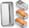 LIANYU 4 Pack Loaf Pans for Baking Bread, 9x5 Inch Bread Pan, Stainless Steel Meatloaf Baking Loaf Tin for Homemade Banana Sourdough, Dishwasher Safe