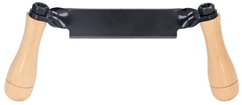 Couteau de Rasage à Tirage de 8 / 10 - Couteau à Tirage Droit Outil de Rasage à Tirage Droit Outil D'écorçage de Couteau à Tirage pour le Travail Du Bois avec Manche en Bois Ergonomique(8in)