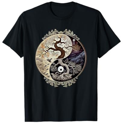 Yin Yang Baum des Lebens Grafik T-Shirt