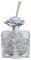 DLM34174 (Kit 6 Pezzi) Profumatore Quadrato in Vetro con Rosa Fiore e Albero della Vita Sacra Famiglia Diffusore per Ambienti Profumo Battesimo Comunione Matrimonio