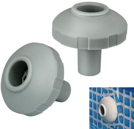 PW TOOLS 1/2 Stück Pool Zubehör, Pool Einlaufdüse, Pool Auslass Anschluss, Pool Sieb Anschluss, Pool Düse, Einströmdüse Für Stahlwandpools, Pool Wartungs Zubehör