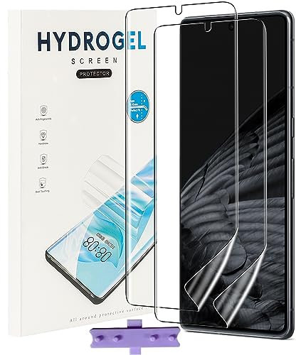 NUCNOK 2 Pack Protector de Pantalla para Google Pixel 8 Pro (No Cristal Templado),Película de Hidrogel Flexible HD,Sin Burbujas,Fácil de Instalar,Compatible con Huellas Dactilares