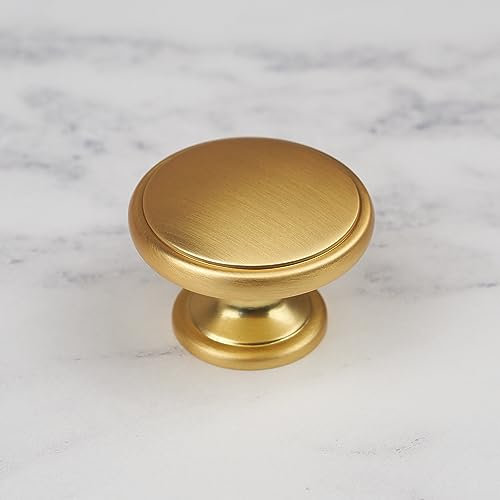 Handle & Home 38mm Dark Brass Cabinet Knob for Kitchen Cabinet Cupboard Door Drawer Pull Wardrobe Bedroom Bathroom Furniture Replacement