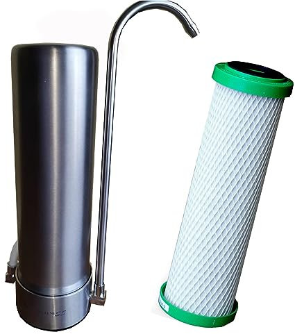 Edelstahlfilter mit Carbonit NFP Premium U Wasserfilter bessere Filterung