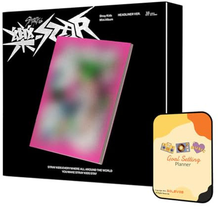 Stray Kids Album - 樂-STAR (HEADLINER VER.) Headliner Ver.+Pre Order Benefits+BolsVos Exclusive K-POP Inspired Digital Planner, Sticker Pack for Social Media