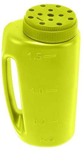 Spandiconcime Portatile, Spargitore Manuale con Foro Regolabile Agitatore Spargitore Manuale per Semi di per Semi, Sale, Fertilizzante (GREEN)